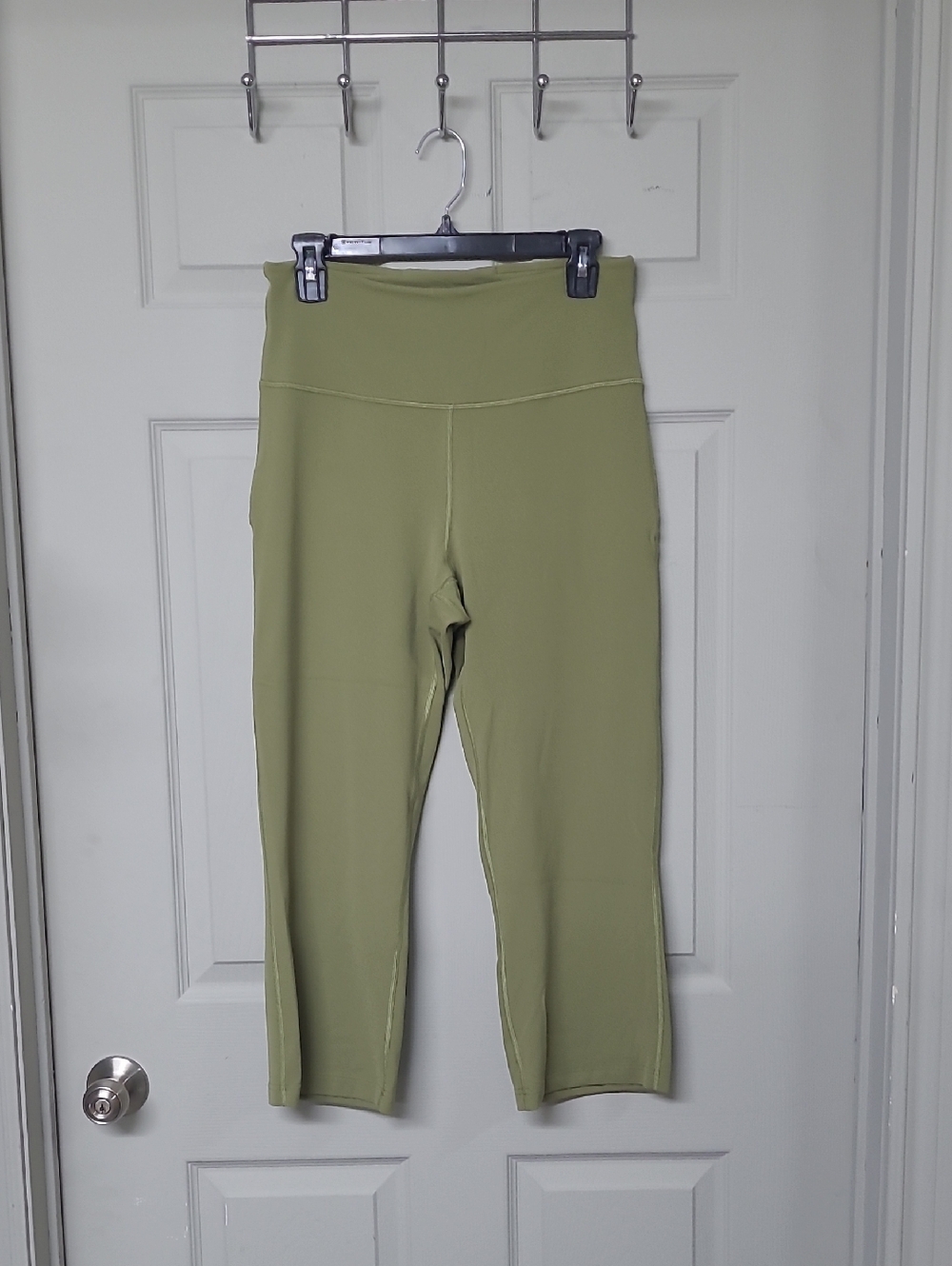 Lululemon Groove Super High-Rise 23" Crop Bronze Green Size 10 S/N W6BZUS GUC